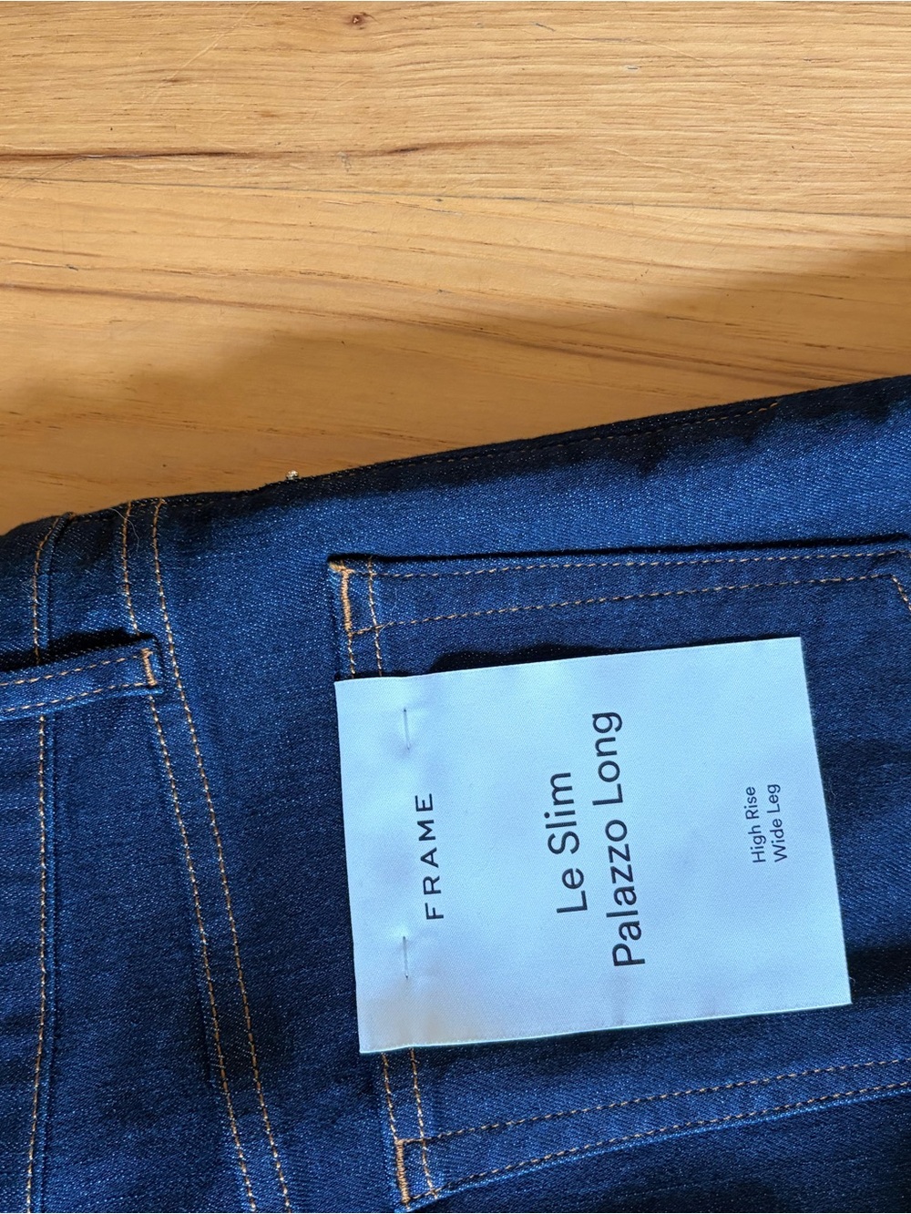Frame Denim Wide-Leg Jeans in Dark Blue! New! MSRP $288 - Picture 6 of 6